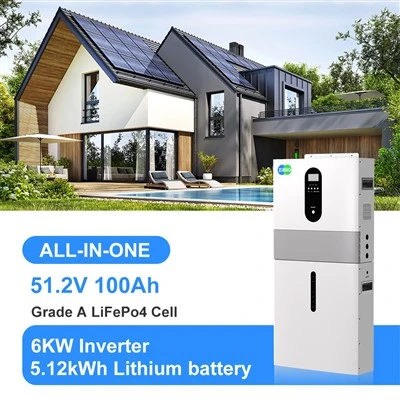 Sistema di accumulo di energia della casa da 6kW Off-GRID 51.2V Batteria al litio all-in-one 100Ah